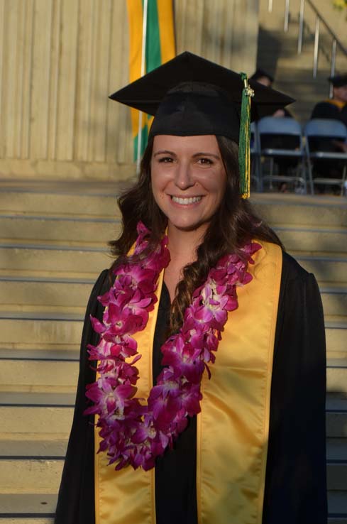 Students enjoying Commencement