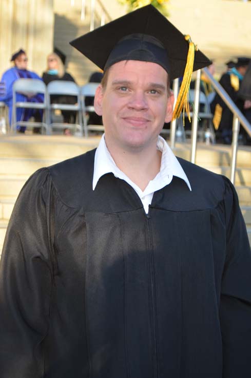 Students enjoying Commencement