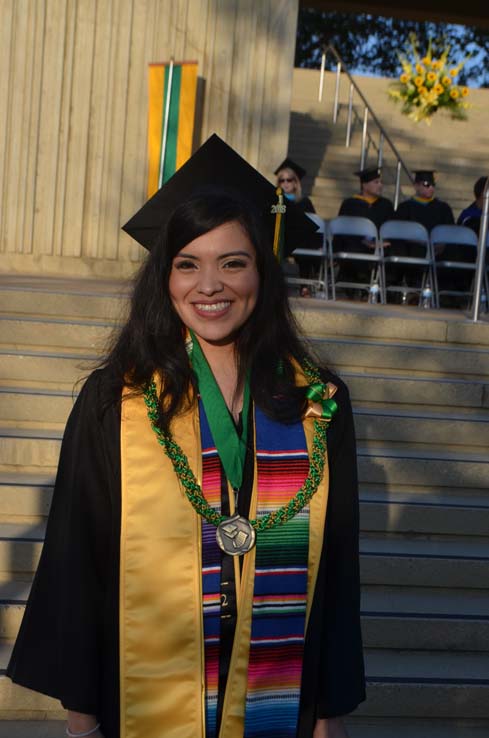 Students enjoying Commencement