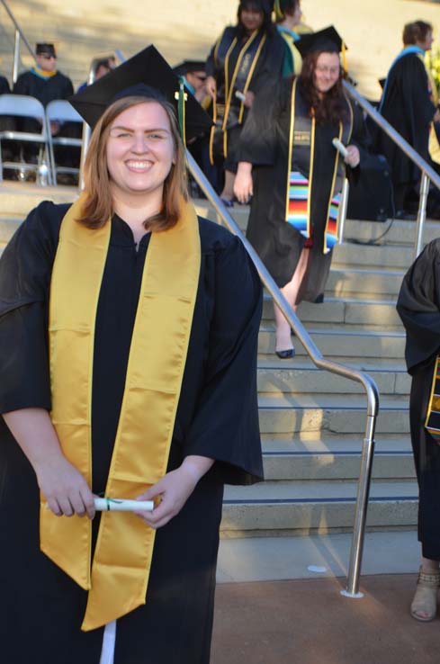 Students enjoying Commencement