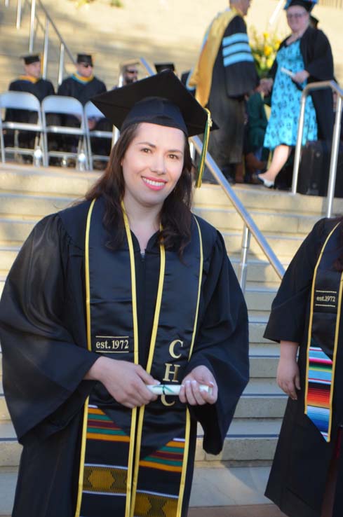 Students enjoying Commencement