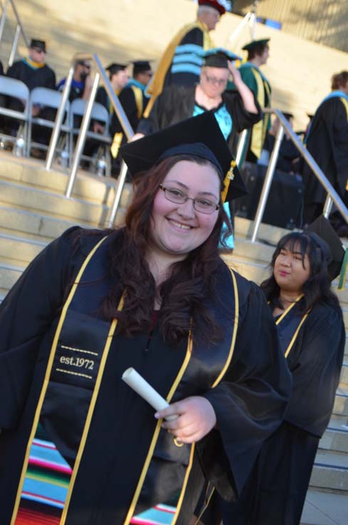 Students enjoying Commencement