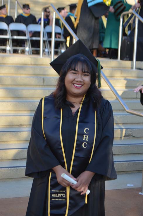 Students enjoying Commencement