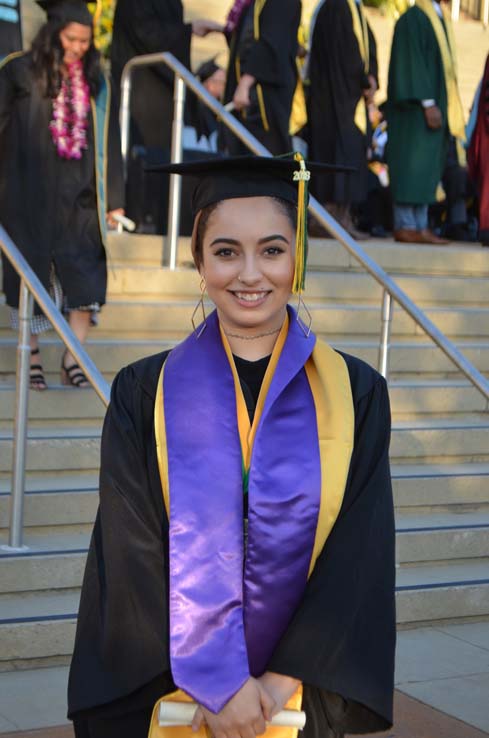 Students enjoying Commencement