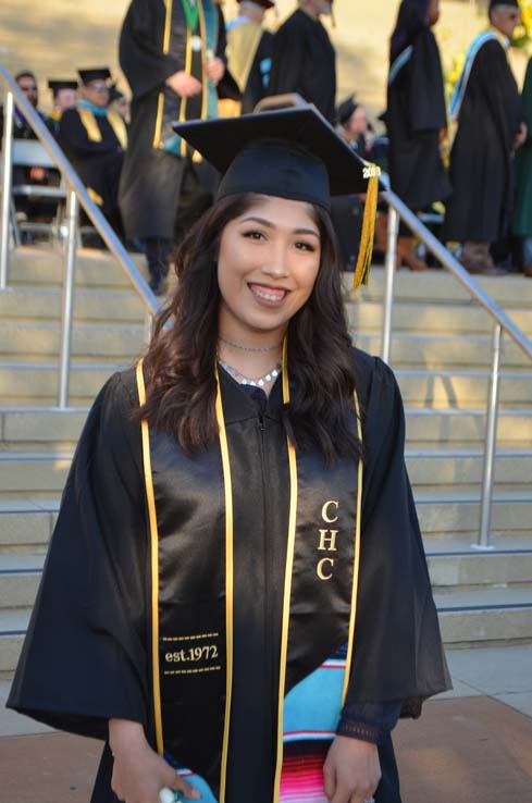 Students enjoying Commencement