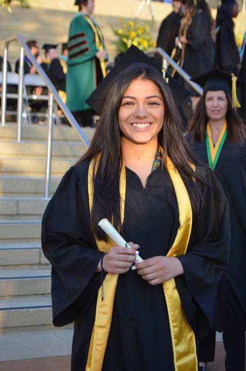 Students enjoying Commencement