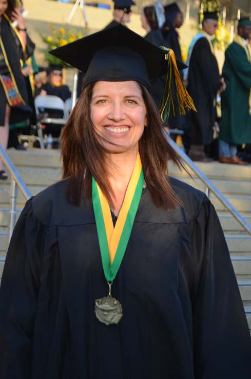 Students enjoying Commencement