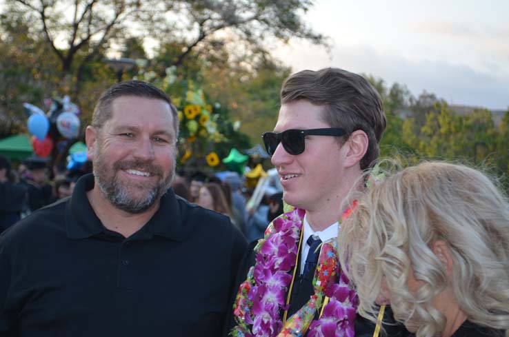 Students enjoying Commencement