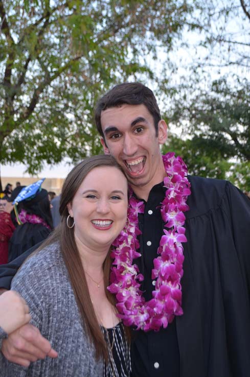 Students enjoying Commencement