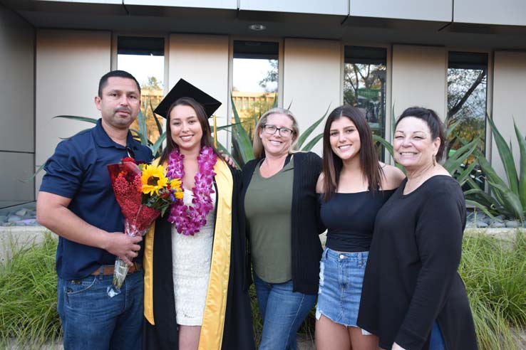 Students enjoying Commencement