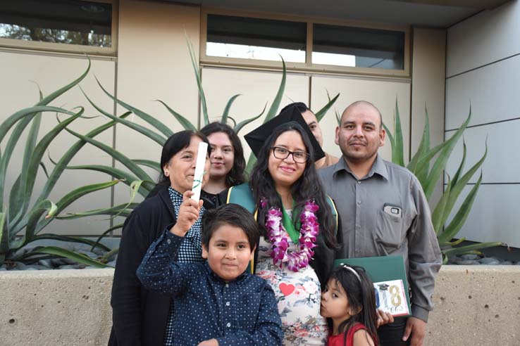 Students enjoying Commencement