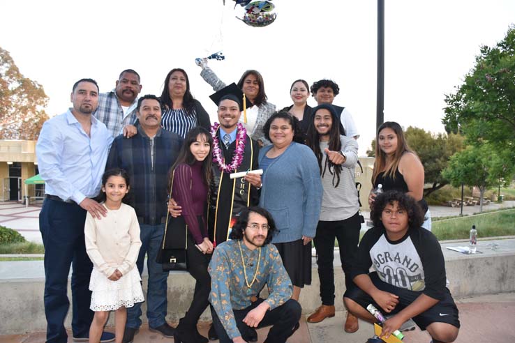 Students enjoying Commencement