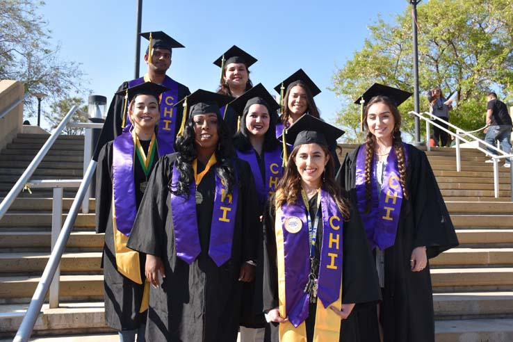 Students enjoying Commencement