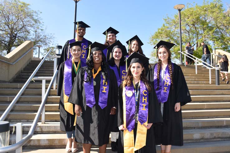 Students enjoying Commencement