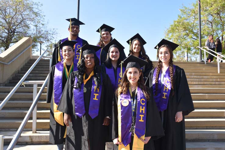 Students enjoying Commencement