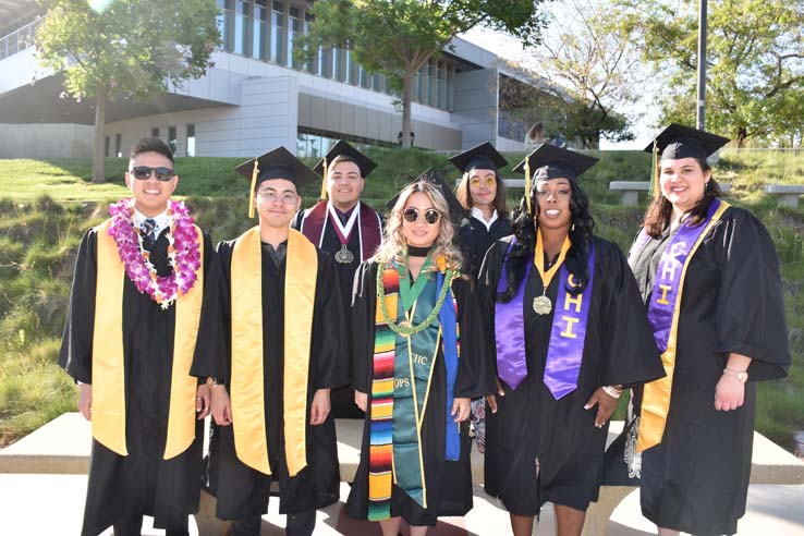 Students enjoying Commencement