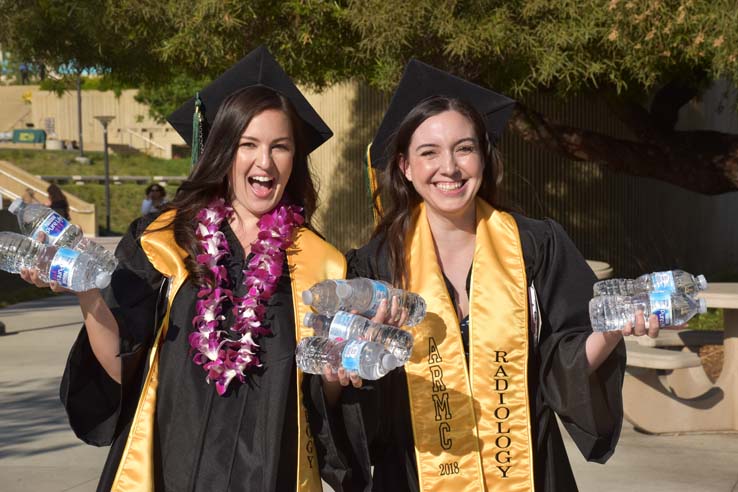 Students enjoying Commencement