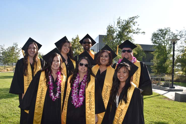 Students enjoying Commencement