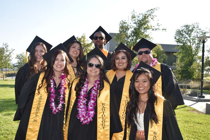 Students enjoying Commencement