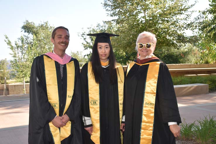 Students enjoying Commencement