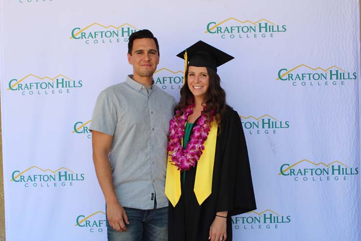 Students in Grad Photo Booth