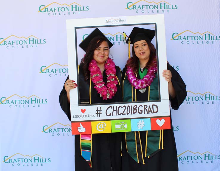 Students in Grad Photo Booth