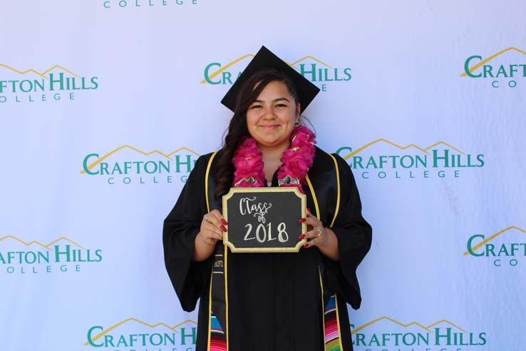 Students in Grad Photo Booth