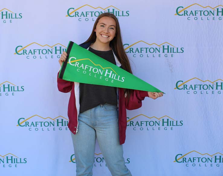 Students in Grad Photo Booth