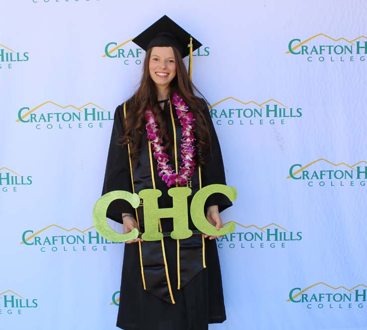 Students in Grad Photo Booth