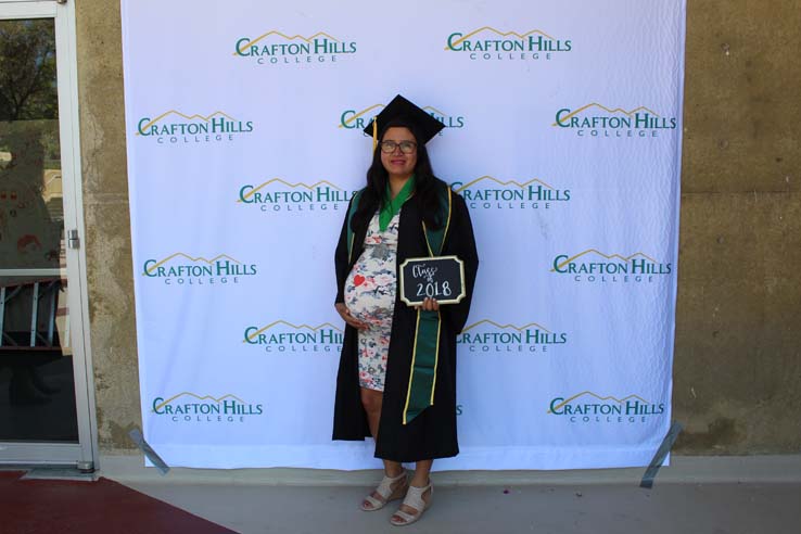 Students in Grad Photo Booth