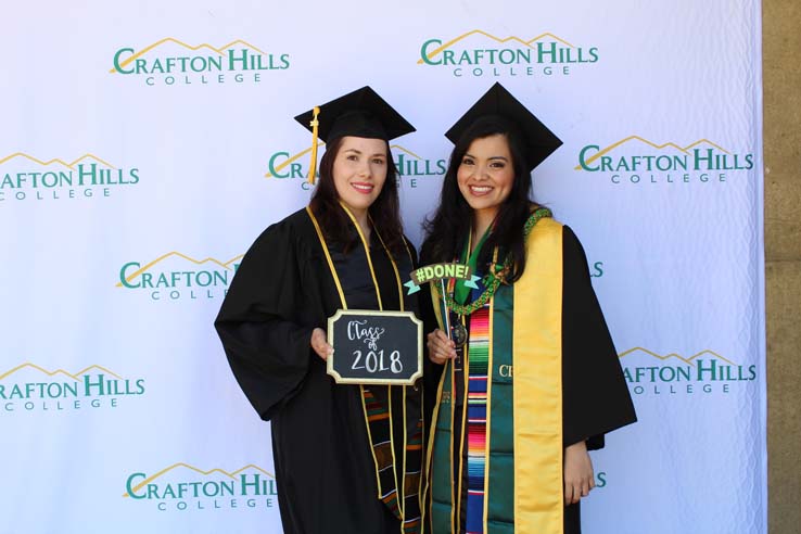 Students in Grad Photo Booth