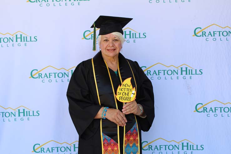 Students in Grad Photo Booth