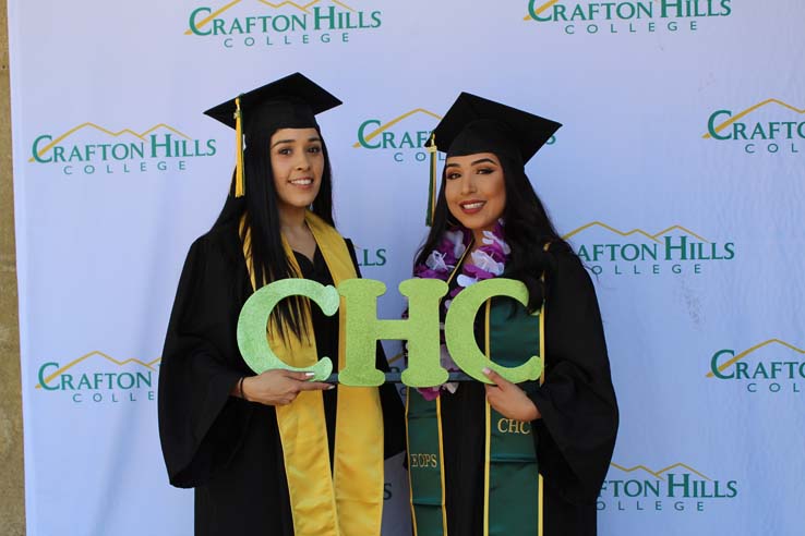 Students in Grad Photo Booth