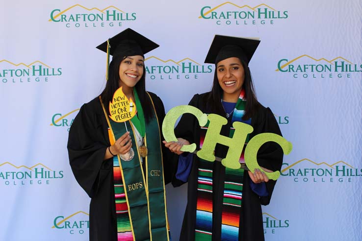 Students in Grad Photo Booth