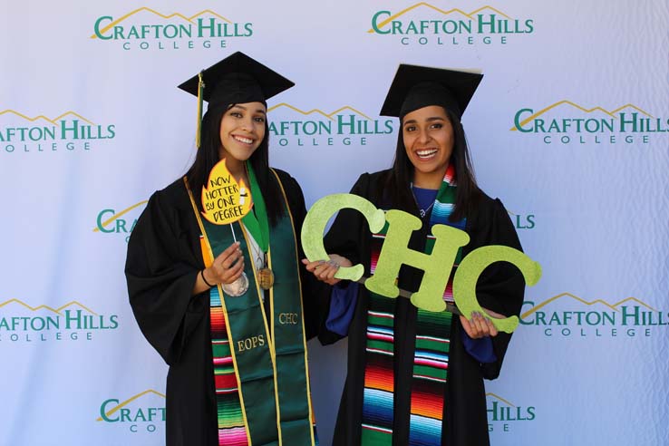 Students in Grad Photo Booth