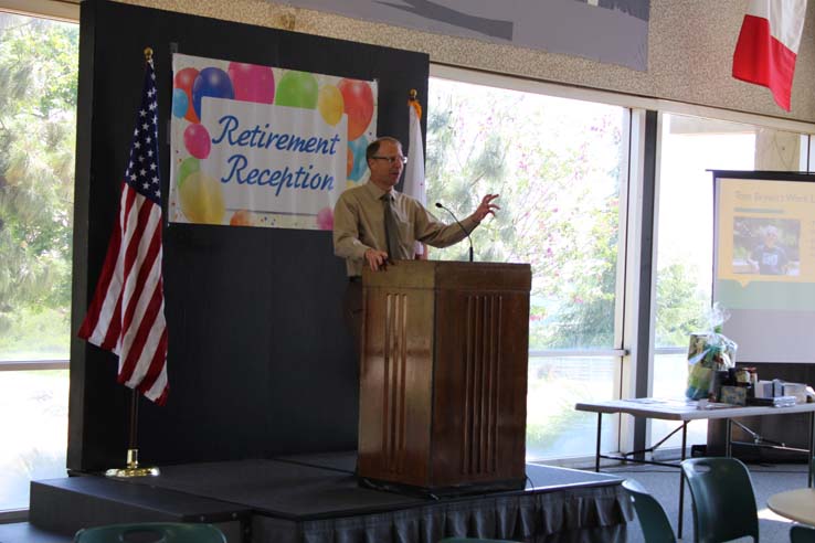 Faculty and staff celebrate the Employee Appreciation & Recognition Reception.