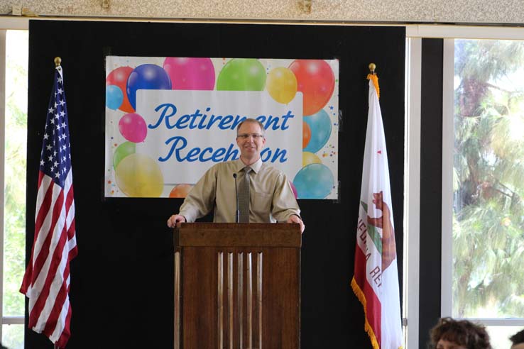 Faculty and staff celebrate the Employee Appreciation & Recognition Reception.