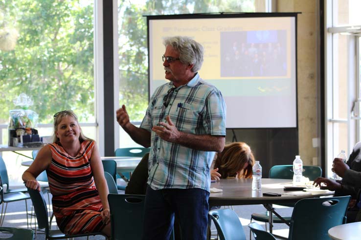 Faculty and staff celebrate the Employee Appreciation & Recognition Reception.