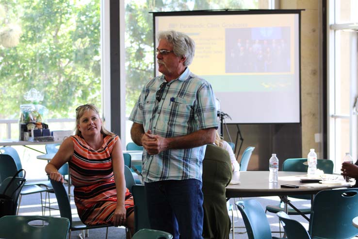 Faculty and staff celebrate the Employee Appreciation & Recognition Reception.