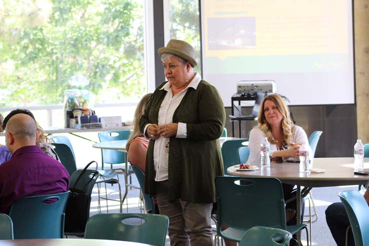 Faculty and staff celebrate the Employee Appreciation & Recognition Reception.