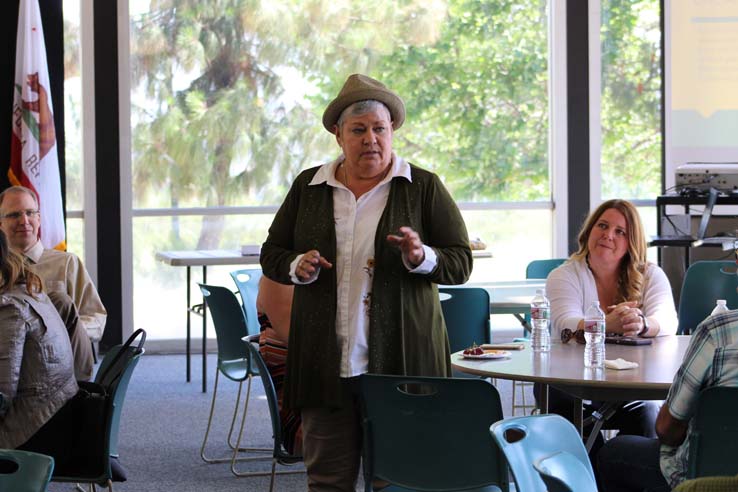 Faculty and staff celebrate the Employee Appreciation & Recognition Reception.