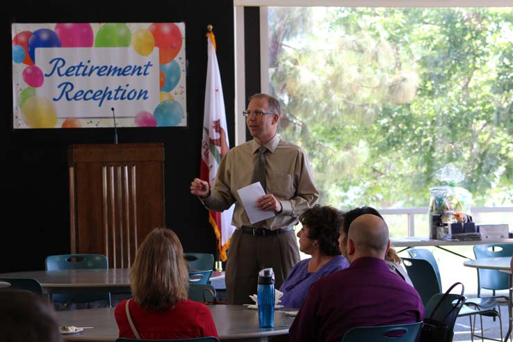 Faculty and staff celebrate the Employee Appreciation & Recognition Reception.