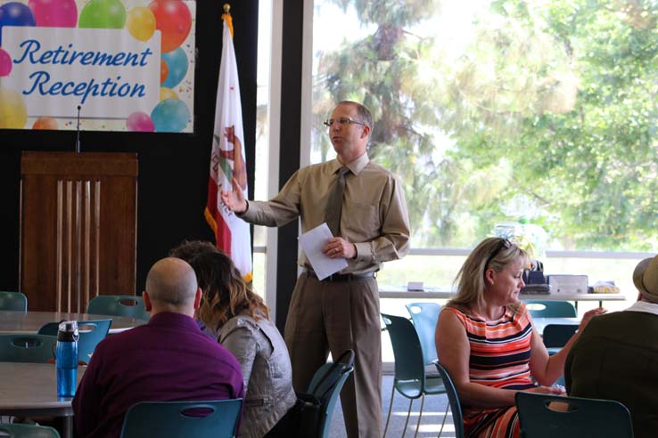 Faculty and staff celebrate the Employee Appreciation & Recognition Reception.