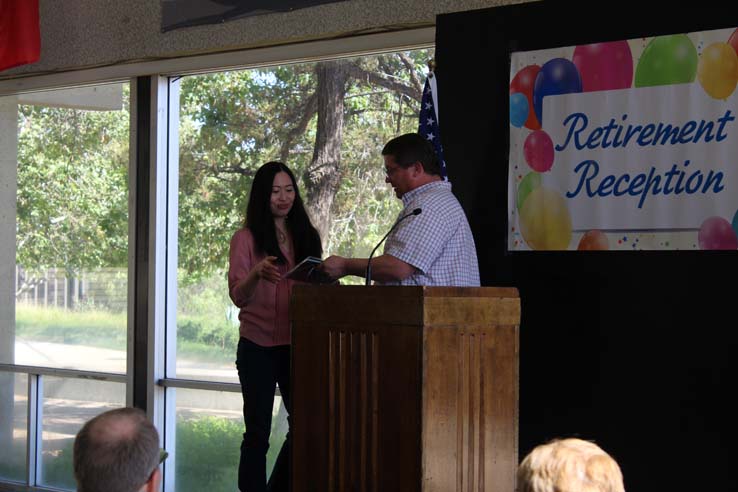 Faculty and staff celebrate the Employee Appreciation & Recognition Reception.