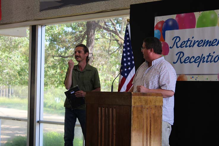 Faculty and staff celebrate the Employee Appreciation & Recognition Reception.