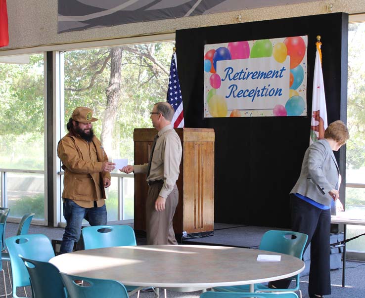 Faculty and staff celebrate the Employee Appreciation & Recognition Reception.