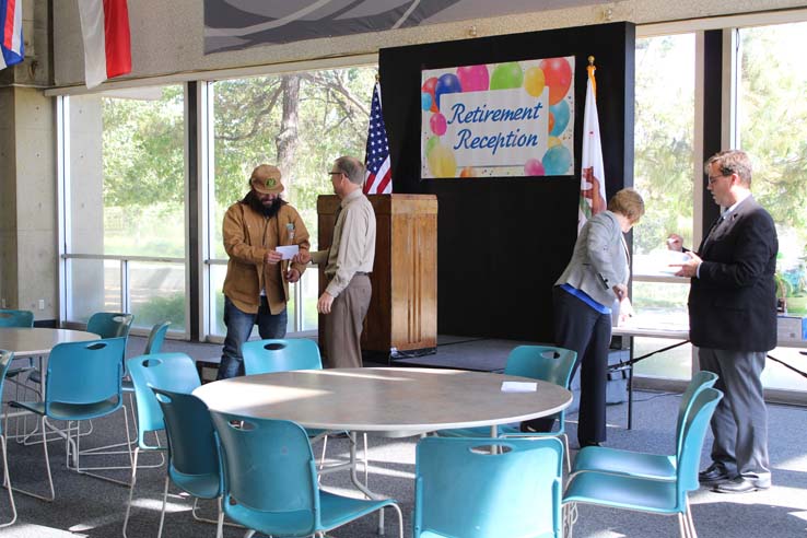 Faculty and staff celebrate the Employee Appreciation & Recognition Reception.