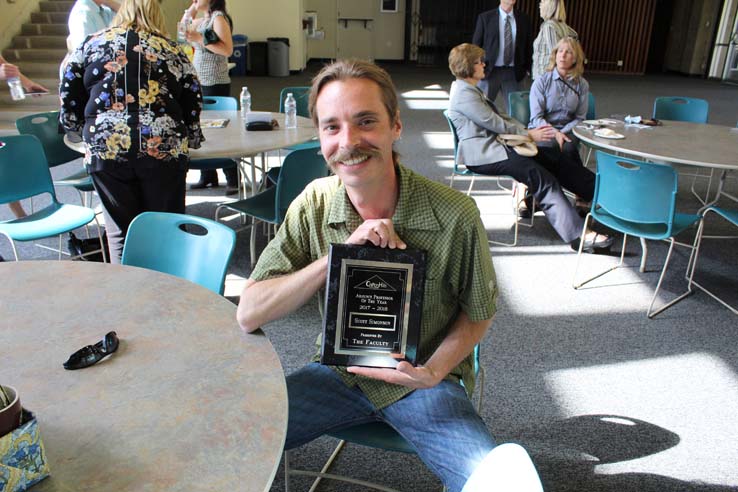 Faculty and staff celebrate the Employee Appreciation & Recognition Reception.