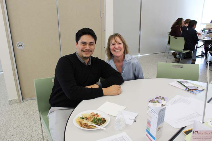 Faculty and staff enjoying Opening Day