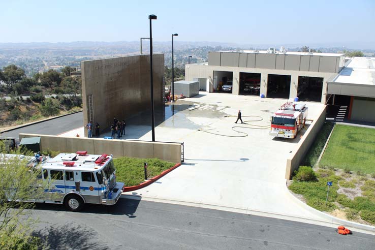 Participants in the open house undergoing a circuit.